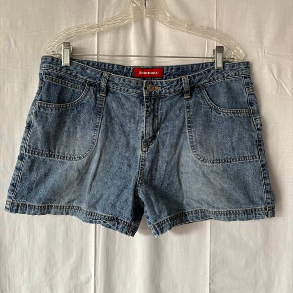 Unionbay Vintage 90s Y2K Denim Carpenter Style Shorts Size 15 - Picture 1 of 6